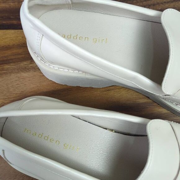 Madden Girl Heather Loafers Bone Paris Women’s US 8.5 - Picture 10 of 11